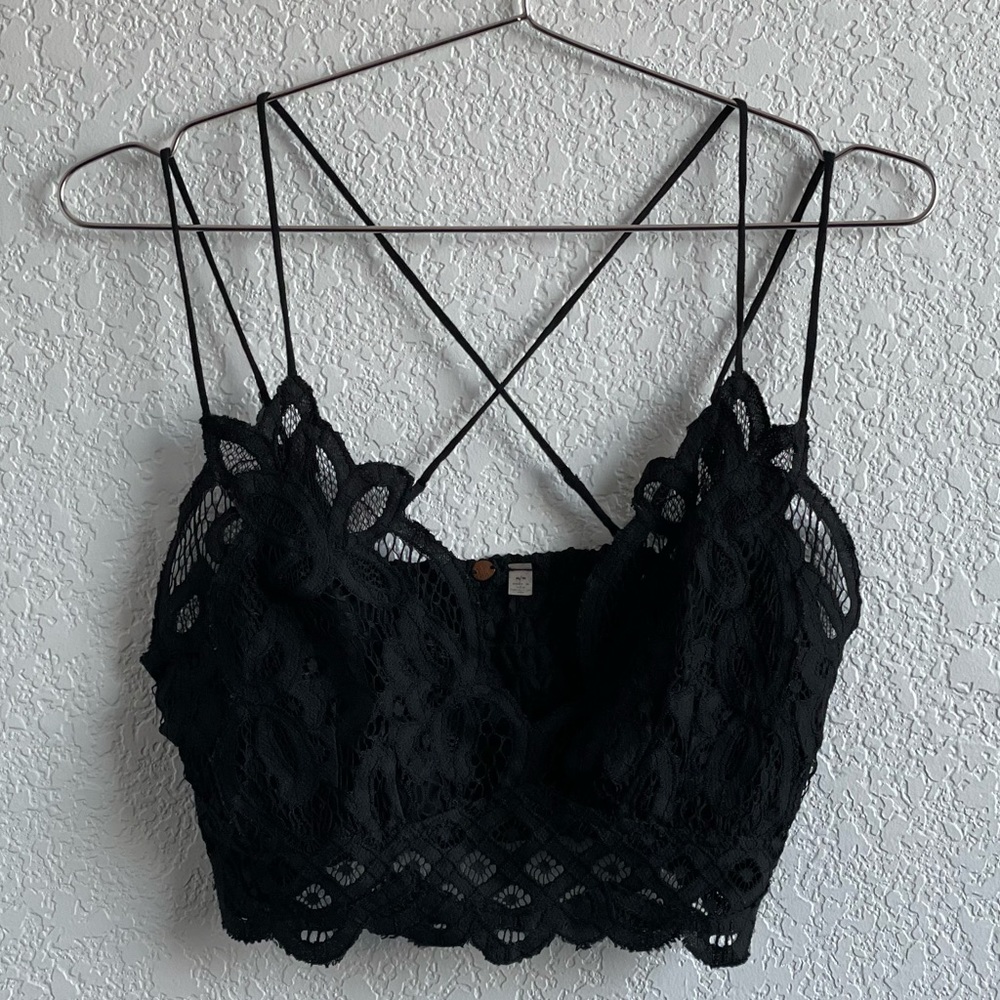 Free People Bralette Black M